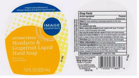 IMAGE ESSENTIALSANTIBACTERIAL HAND MANDARIN AND GRAPEFRUIT 포장