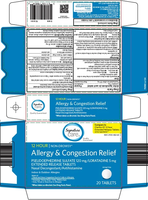 signature care allergy and congestion relief 포장