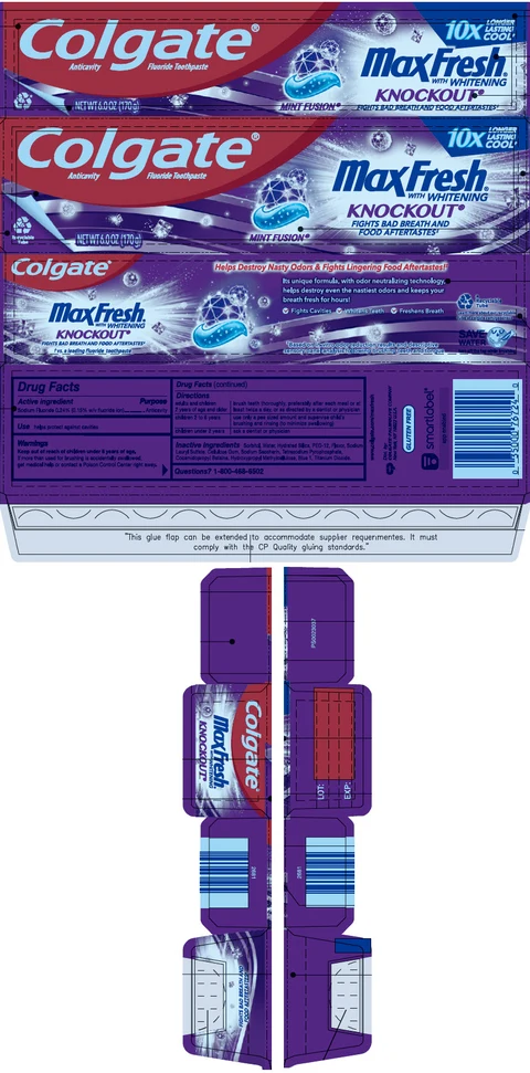 Colgate MaxFresh Knockout 포장