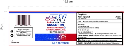 Hand Sanitizer packaging