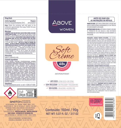 Antiperspirant Above Soft Creme 포장
