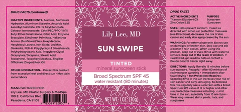 Sunscreen Plus Mineral Stick Tinted 포장