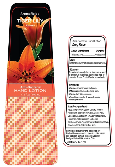 Aromafields Tiger Lily Scented Anti-Bacterial Hand 포장