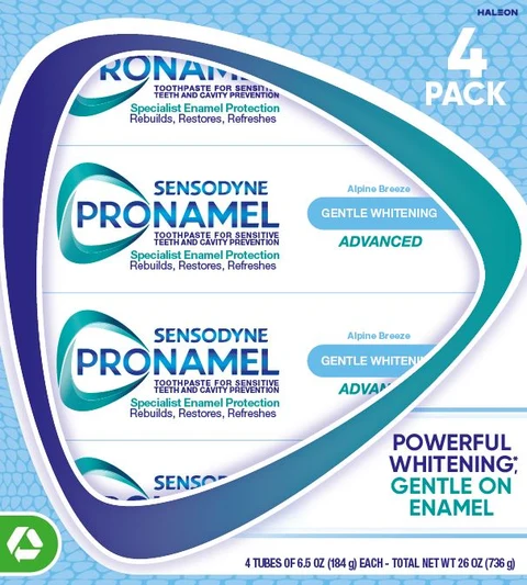 Sensodyne PronamelGentle Whitening Advanced 포장