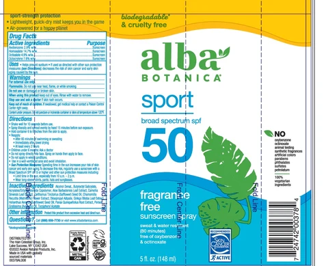 Alba Botanica Sport SPF 50 Sunscreen 포장