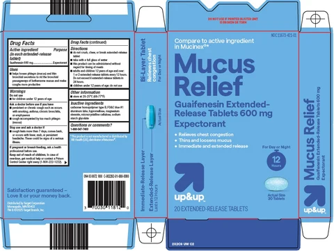 up and up mucus relief 포장