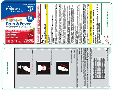 Childrens Pain and FeverDye Free packaging
