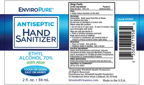 Hand Sanitizer packaging