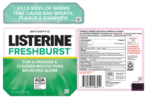 Listerine FreshBurst Antiseptic packaging