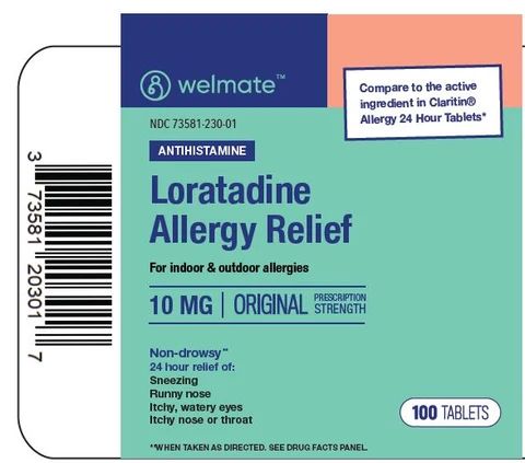 LORATADINE ALLERGY RELIEF 10mg packaging