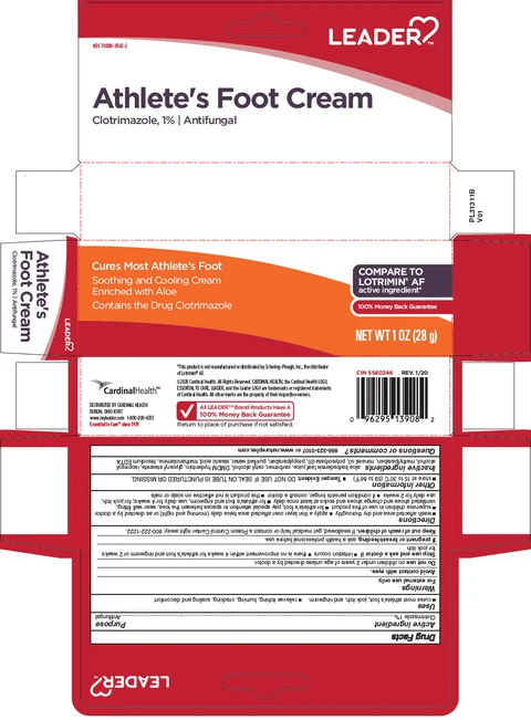 LEADER ATHLETES FOOT CLOTRIMAZOLE packaging