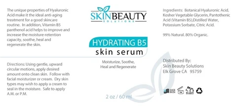 Hydrating B5 serum 포장