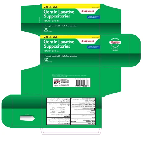 Walgreens Gentle Laxative packaging