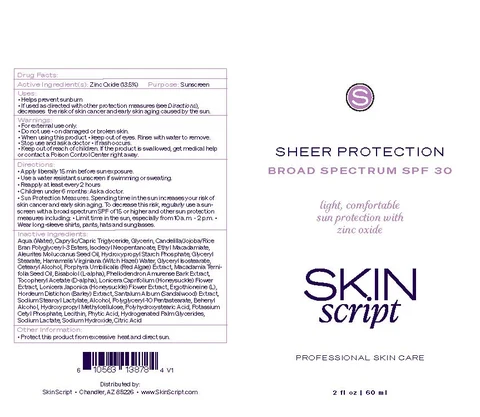 Sheer Protection SPF 30 포장