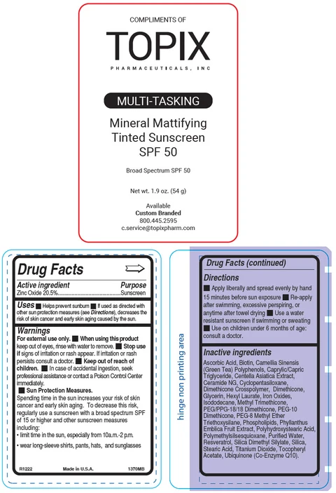 Topix Mineral Mattifying Tinted Sunscreen SPF 50 포장