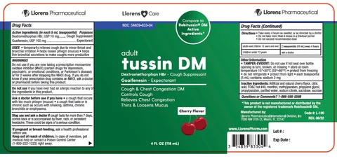 Llorens Care Tussin DM packaging
