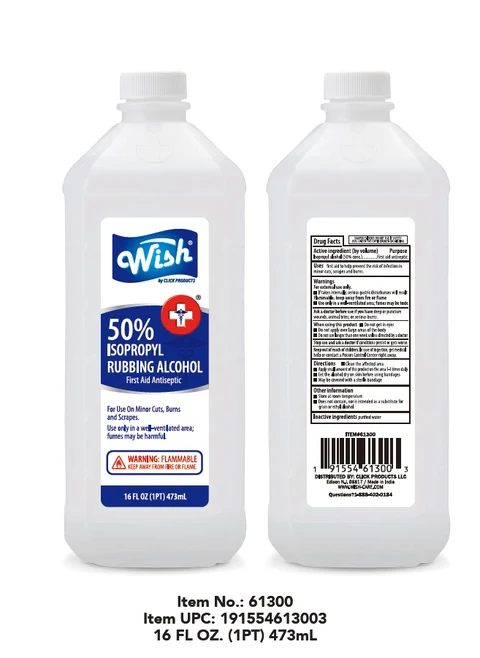 WISH RUBBING ALCOHOL 50% 포장