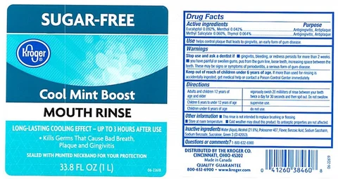 Kroger Cool Mint Boost Mouth 포장