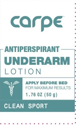 Carpe Antiperspirant Clean Sport 포장