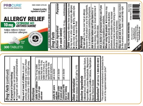 CETIRIZINE HYDROCHLORIDE 포장