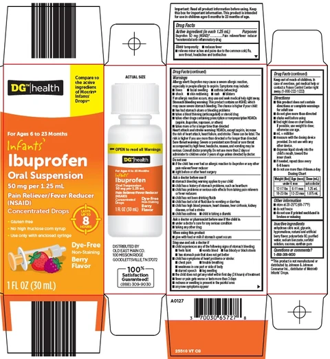 dg health ibuprofen packaging