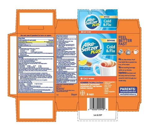 Alka-Seltzer Plus Day Severe Cold Plus Flu 포장