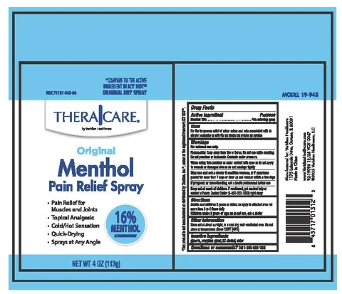 TheraCare Original Menthol packaging