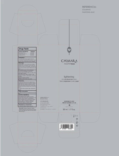 Lightening High Sun Protection Cream packaging