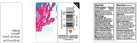 Aqua Sunset Hand Sanitizer 포장