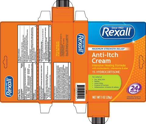 rexall anti itchmaximum strength relief 포장