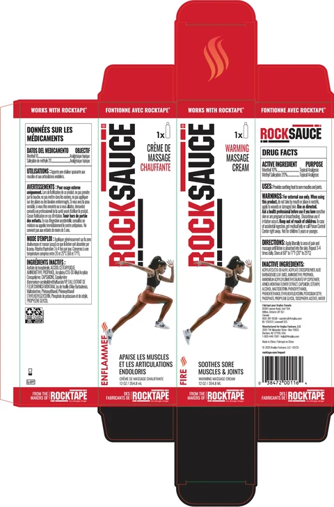 RockSauce Warming Massage packaging