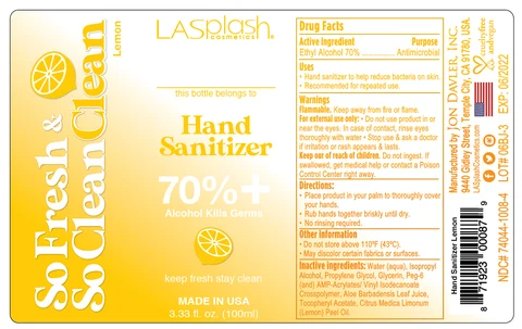 Hand Sanitizer packaging