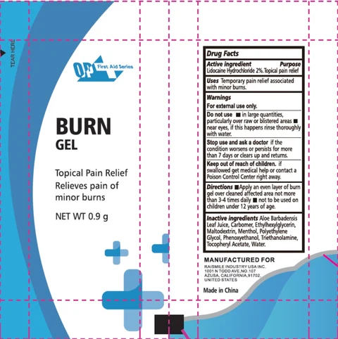 Burn packaging