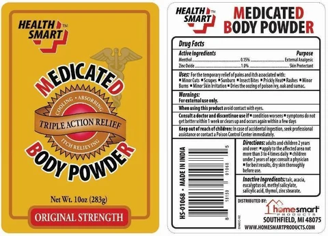 Health Smart Medicated Body packaging