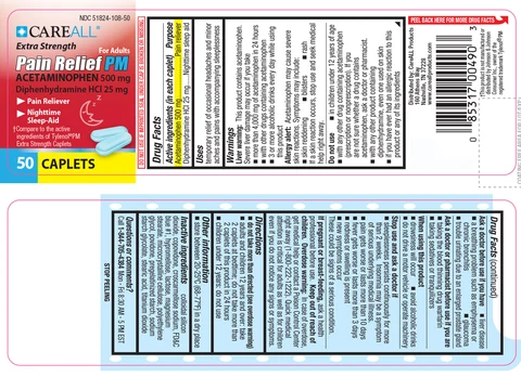CAREALL Pain Relief PM Extra Strength packaging