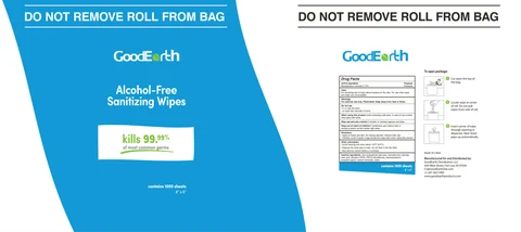 Sanitizing Wipes 포장