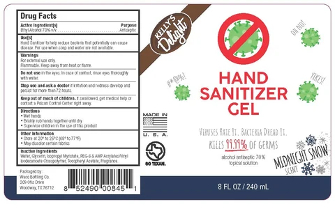 Kellys Delight Hand Sanitizer (Midnight Snow) 포장