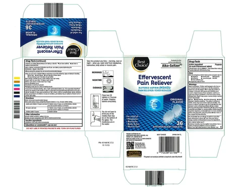 Best Choice Effervescent Pain Reliever 36 포장