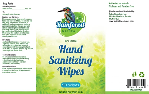 Hand Sanitizer Wipes packaging