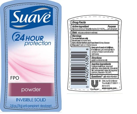 SuaveIS Powder Antiperspirant and Deodorant 포장