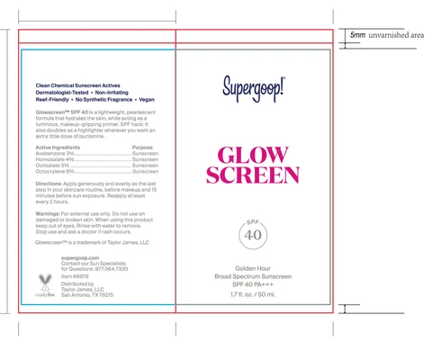 Supergoop Glow Screen SPF 40Shade 2 Golden Hour 포장