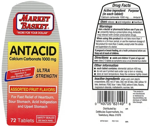 Ultra Strength Antacid Assorted Fruit 포장