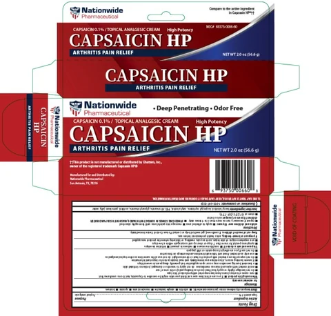 Capsaicin HP Arthritis Pain Relief 포장