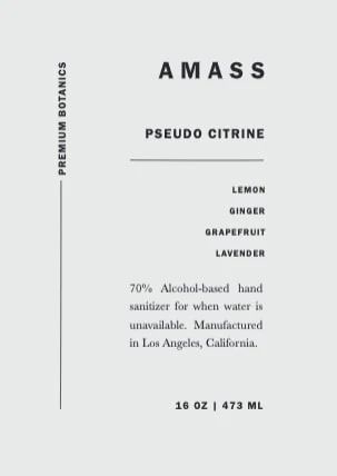 AMASS Pseudo Citrine Sanitizer Serum 포장