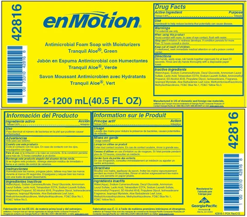 enMotionAntimicrobial with Moisturizers, Tranquil Aloe, Green packaging