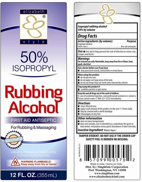 ISOPROPYL RUBBING ALCOHOL 50% packaging