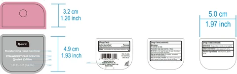 B-Pure Moisturizing Hand Sanitizer, Strawberry Cake Scented 포장