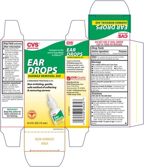 CVS Earwax Removal Aid packaging