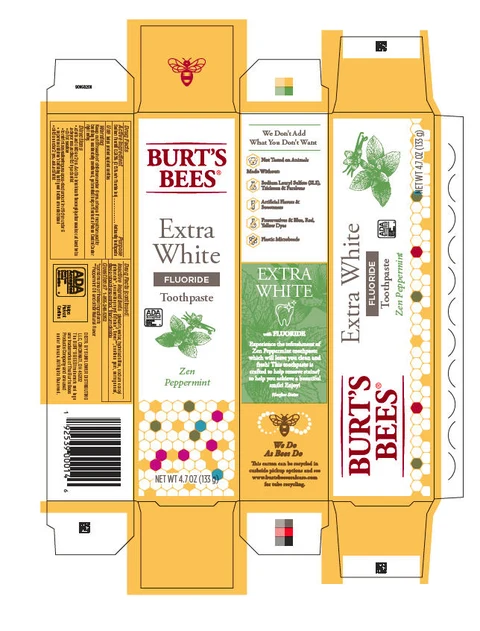 Burts BeesExtra White Zen Peppermint packaging