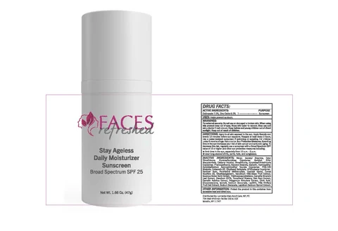 Stay Ageless Daily Moisturizer Sunscreen Broad Spectrum SPF 25 packaging